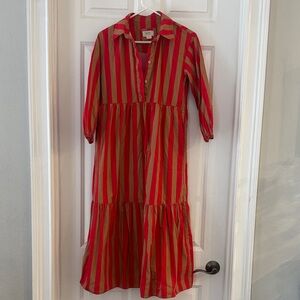 Maeve The Bettina Tiered Shirt Dress